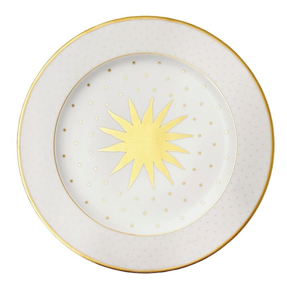 Bvlgari Tableware Rosenthal Wall Plate Ceramic White Gold